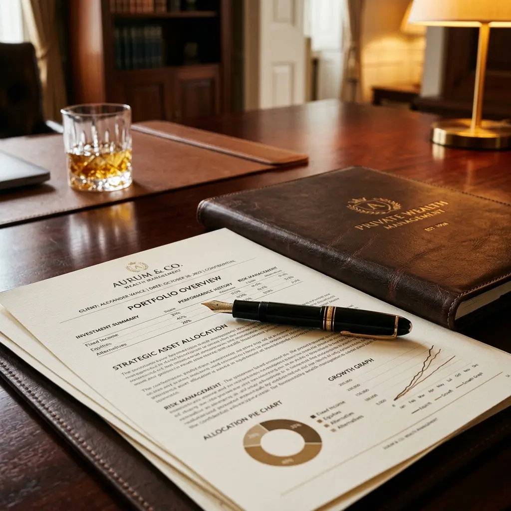 Support administratif pour cabinets de gestion de patrimoine et family offices - Menua Consulting Dossiers de gestion de patrimoine et documents d'arbitrage financier - Support administratif et conformité des dossiers clients pour cabinets de gestion de patrimoine